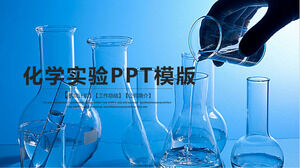 Dinamik mavi tıbbi kimya laboratuvarı PPT şablonu