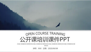 Buka template PPT courseware pelatihan kelas