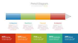 Color pencil PPT graphic material