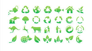 Ökologischer Umweltschutz grünes Reiseschutz-Umweltthema ppt-Symbol (120+)