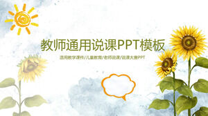 Plantilla PPT de resumen del informe informativo de Sunflower