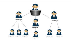 Organigramme ppt de la structure organisationnelle multi-départements et multi-niveaux (17 photos)