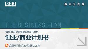 Plantilla PPT de plan de negocios práctico verde