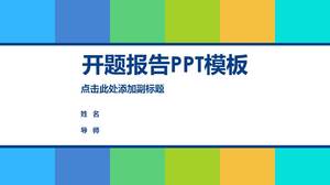 PPT-Vorlage für farbenfrohe, frische und lebendige Farböffnungsberichte