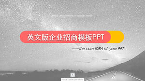 Versão em inglês cinza do modelo PPT de introdução corporativa da China Merchants Association