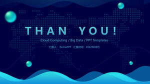 Moda semplice atmosfera tecnologia senso cloud computing big data modello ppt