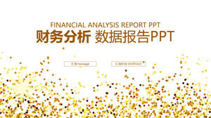 เทมเพลต PPT รายงานข้อมูลการวิเคราะห์ทางการเงิน