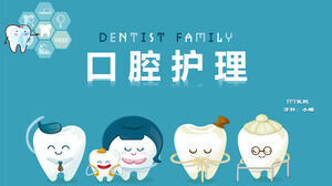Cartoon-Slideshow-Material für die Mundpflege