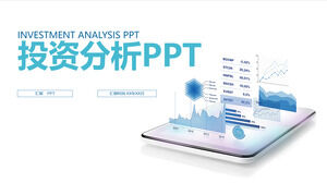 Templat PPT ringkasan kerja analisis investasi manajemen keuangan