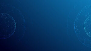 Blaue abstrakte Punktlinie Planetentechnologie Sinn PPT Hintergrundbild