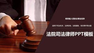 Legal and judicial industry general PPT template