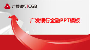 Ogólny szablon PPT dla branży bankowej w Chinach Guangfa