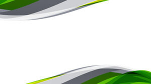 Gambar latar belakang PPT kurva dinamis abstrak dengan pencocokan warna hijau dan abu-abu