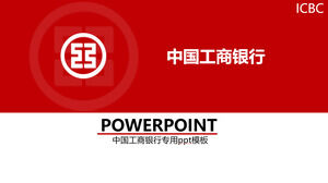 PPT-Vorlage für den zusammenfassenden Bericht der Industrial and Commercial Bank of China