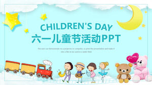 PPT-Vorlage für Aktivitäten zum Cartoon-Kindertag