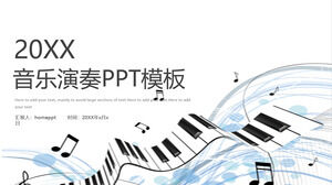 Modèle PPT de performance musicale simple