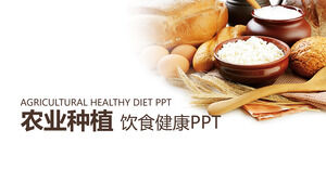 Plantilla PPT general de plantación de agricultura saludable de dieta
