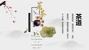 Szablon PPT do wykwintnego szkolenia z etykiety chińskiej herbaty