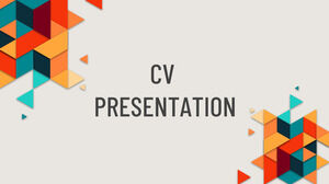 Abstract Personal Resume PowerPoint Templates