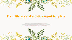 Plantillas de PowerPoint elegantes, literarias y artísticas frescas