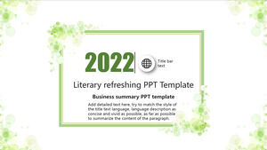 PowerPoint Templates for Business Summary of Fresh Literary S