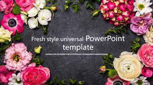 Beautiful and Fresh style universal PowerPoint template