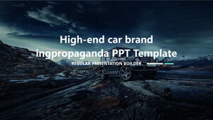 Șabloane PPT de propagandă de branding auto de vârf