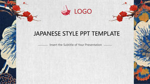 Шаблоны PowerPoint с японским цветочным узором