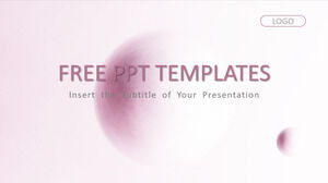 Różowy styl mody Biznes Szablony prezentacji PowerPoint