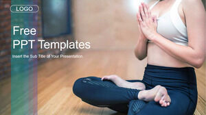 Modèles PowerPoint de thème d'enseignement du yoga