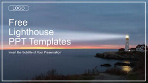 Lighthouse Landscape Business PowerPoint Templates