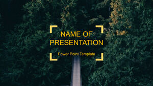 Modèle PowerPoint de fond de forêt