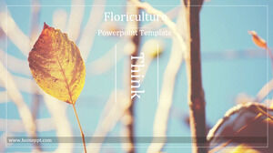 Modelos de PowerPoint de cultivo de flores