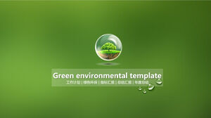 Wysokiej jakości zielony dynamiczny szablon PowerPoint