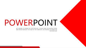Modello di PowerPoint dinamico rosso