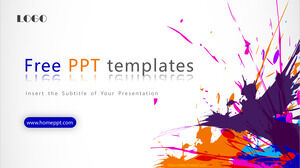 Business-PowerPoint-Vorlagen mit farbiger Tinte