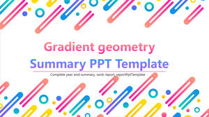Geometryczny styl gradientu Szablony prezentacji PowerPoint