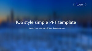 IOS スタイルのシンプルな PowerPoint テンプレート