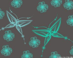 Бабочки с эффектом освещения РРТ