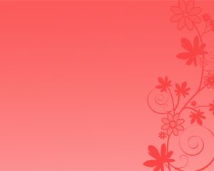 붉은 꽃 파워 포인트 템플릿