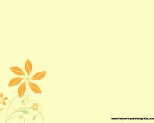 Simple Template Flower PPT