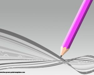 Modelo de Powerpoint de lápis