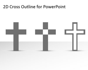 Outline Croce libero per PowerPoint