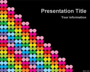 Шаблон Цвет Dots PowerPoint