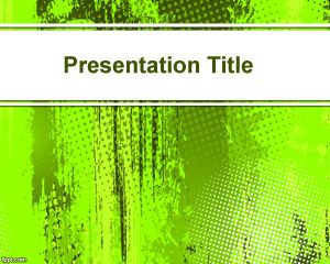 Bright Green PowerPoint fundal
