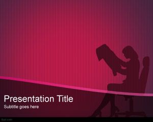 Template Mulher Executiva PowerPoint