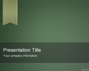Zielony Szablon PowerPoint e-Learning