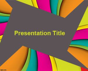 Gratis Color PowerPoint Template untuk Presentasi