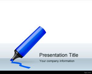 Template Design Marker PowerPoint
