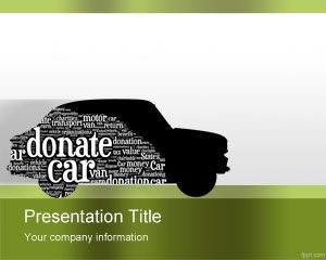 Car Donation Powerpoint-Vorlage